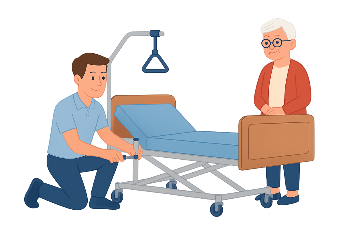 Lieferung & Montage bei Reha & Care