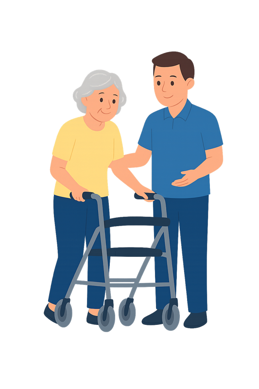 Rollator und Gehhilfe bei Reha & Care Nürnberg